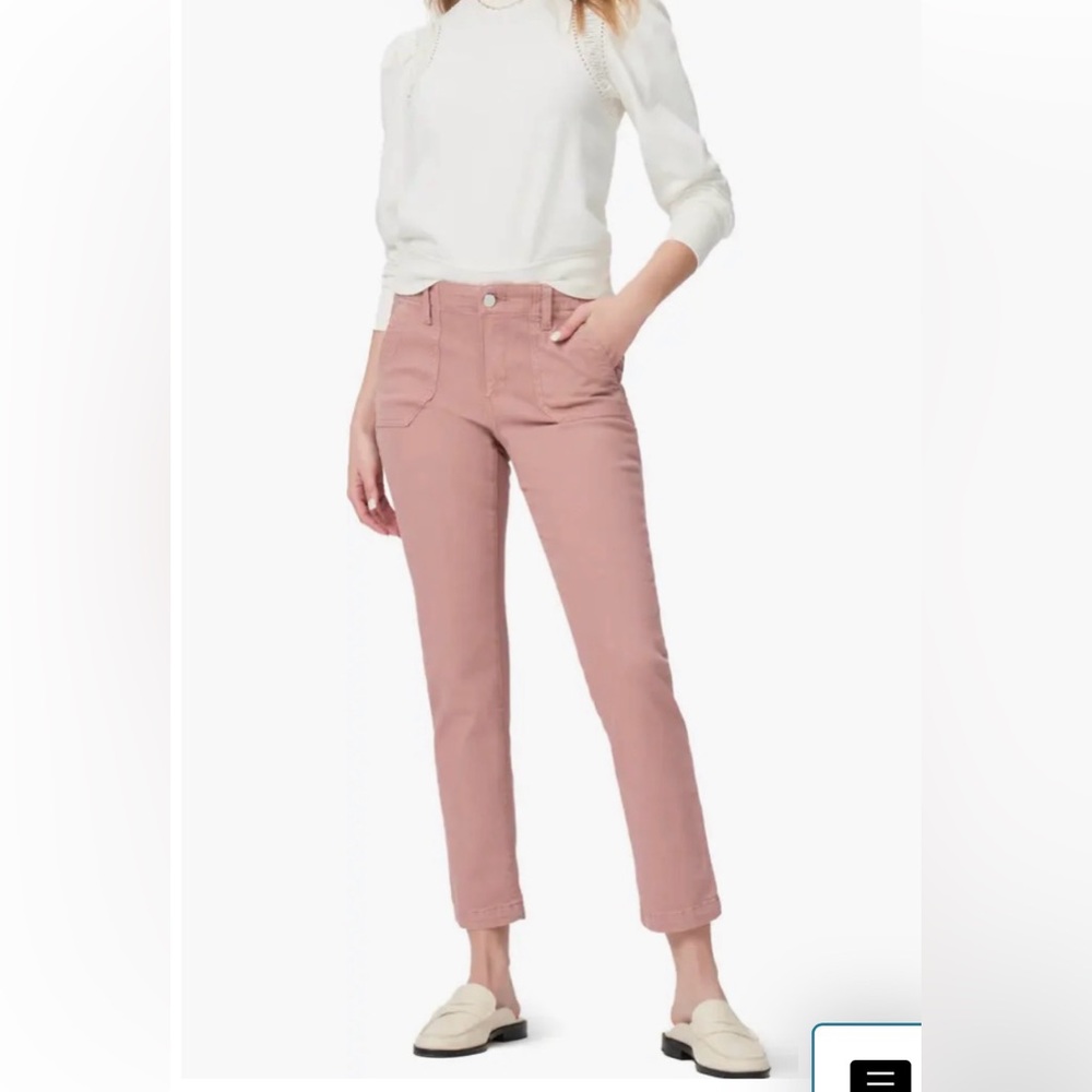 NWT PAIGE Mayslie Ankle Straight Leg Jeans. Size: 23 Color: vintage dark rose